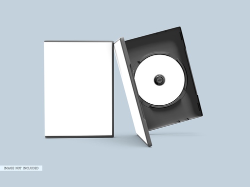 Mockup thiết kế bìa đĩa CD và hộp đựng  PSD