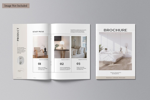 Mockup, phối cảnh catalog PSD khổ a4 mẫu 216