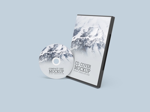 Mockup băng đĩa CD file PSD số 27