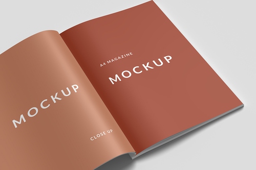 Mockup, phối cảnh catalog PSD khổ a4 mẫu 32