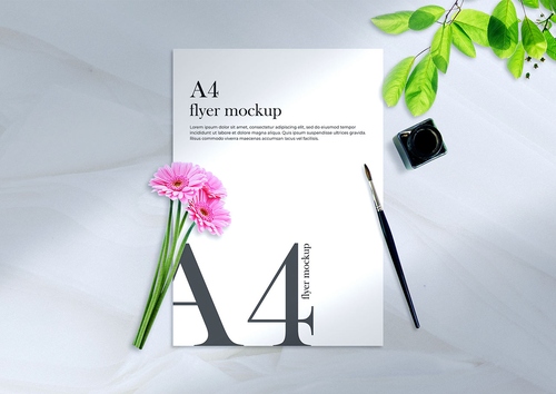 Mockup giấy A4 , tài liệu PSD mẫu 073