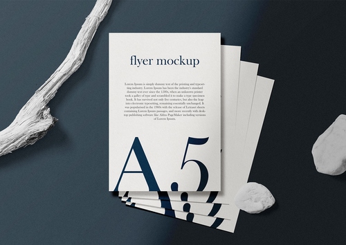 Mockup giấy A4 , tài liệu PSD mẫu 066