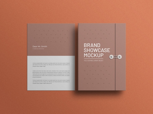 Mockup kẹp tài liệu giấy tờ mẫu số 4 PSD