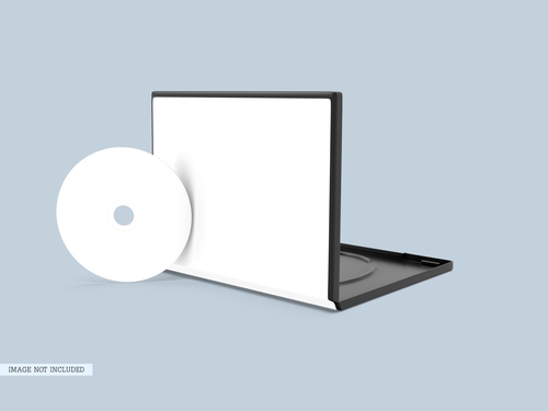 Mockup thiết kế bìa đĩa CD và hộp đựng  PSD