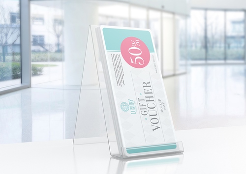 Mockup standee PSD mẫu số 77