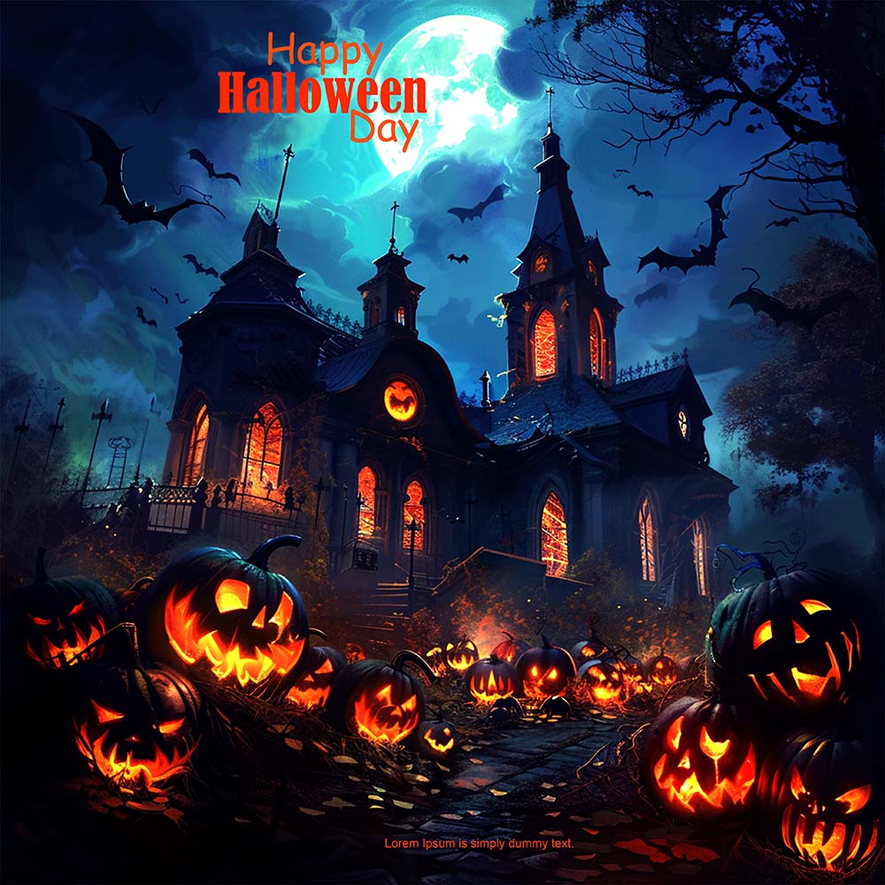 Banner lễ hội halloween file PSD mẫu MB251