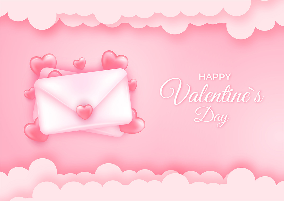 Background dịp lễ valentine file vector mẫu BV222