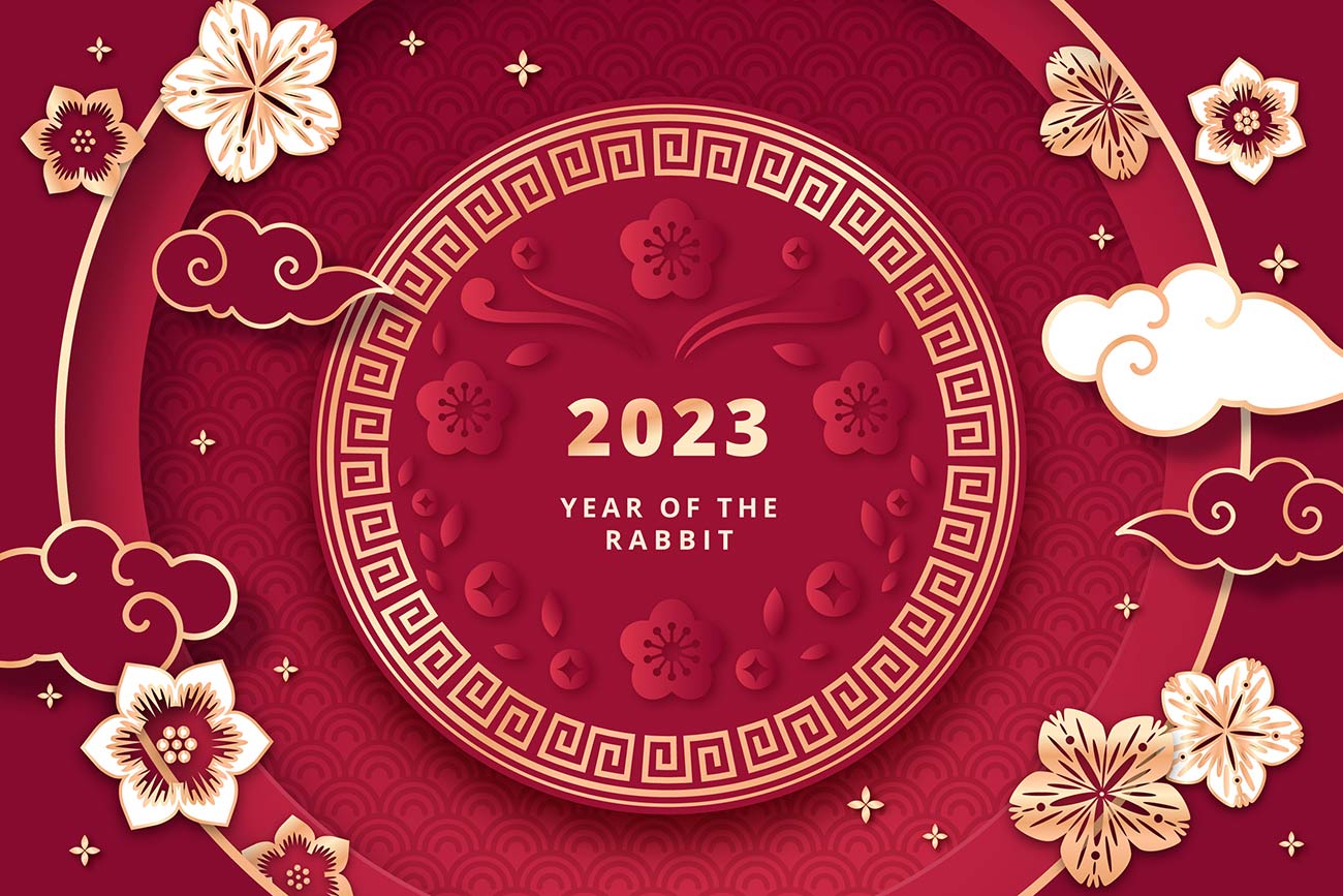 Background đón năm mới 2023 file EPS