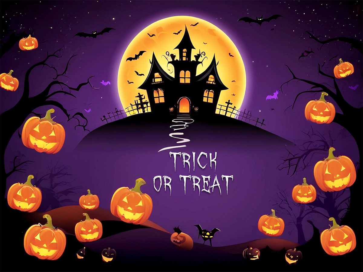 Background lễ hội halloween file PSD mẫu MB395