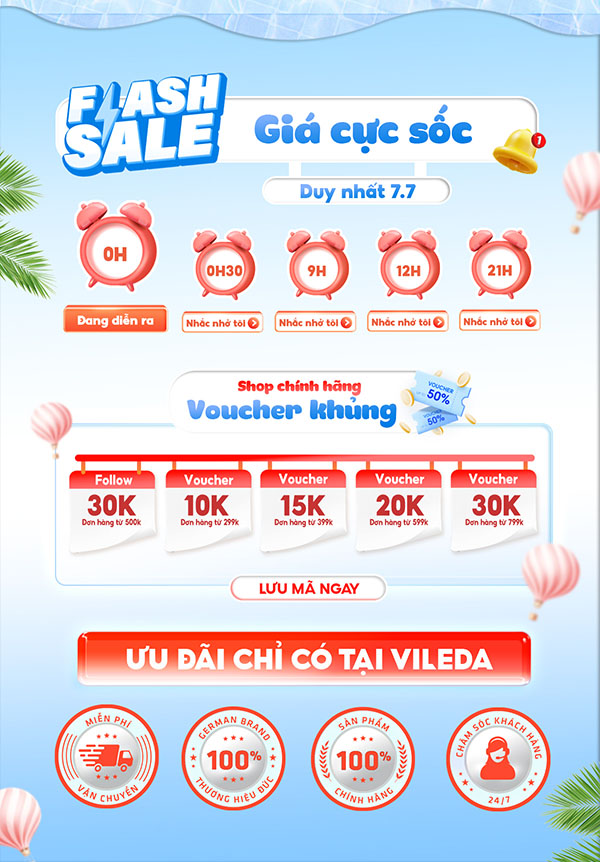 Poster khung giờ vàng săn sale file PSD mẫu GD4