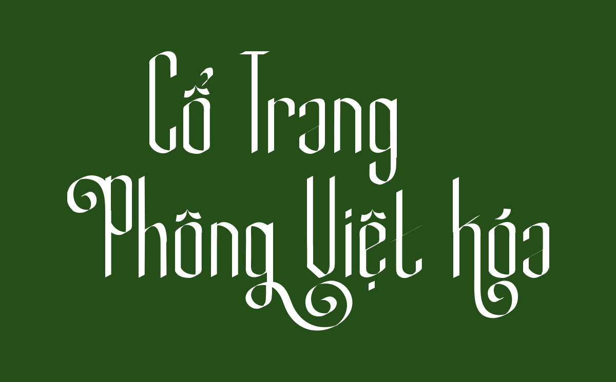 Font Việt hóa cổ trang KKTT Seraphytes Việt hóa - Phông chữ miễn phí