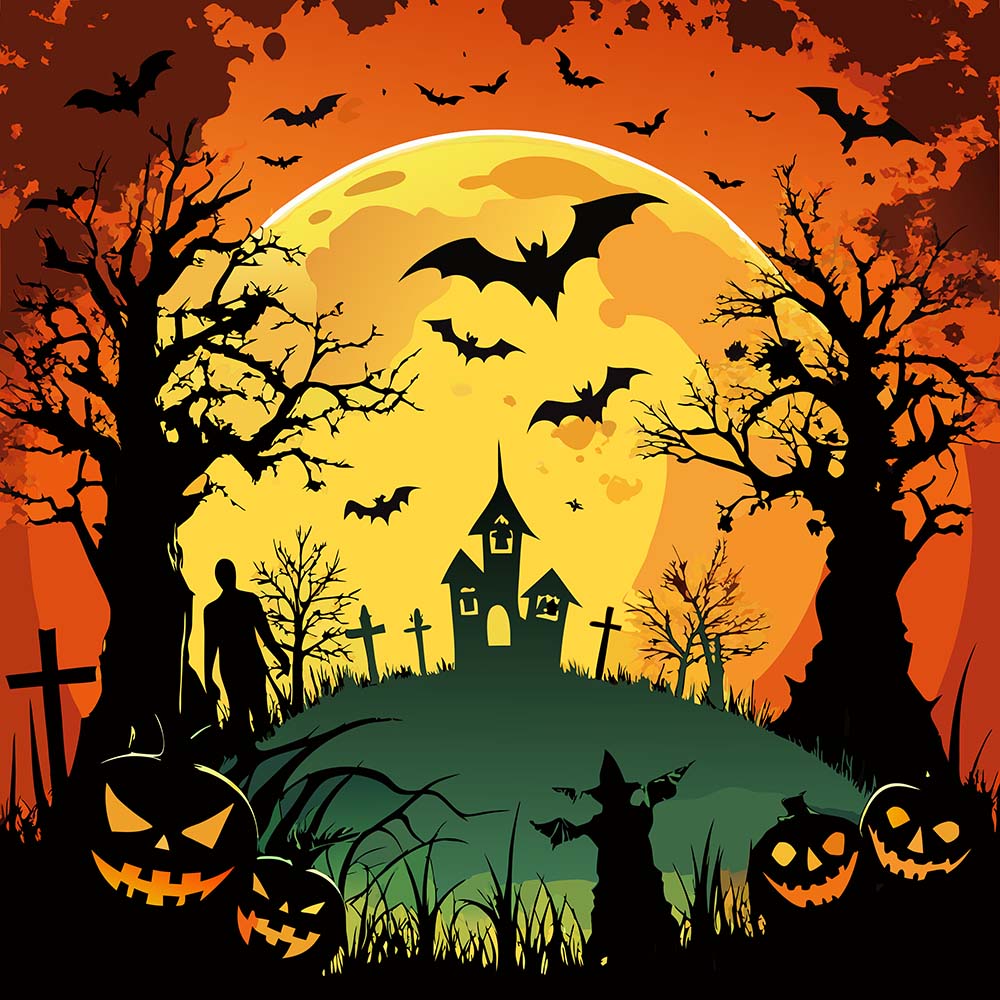 Background lễ halloween kinh dị file EPS và AI mẫu MB50