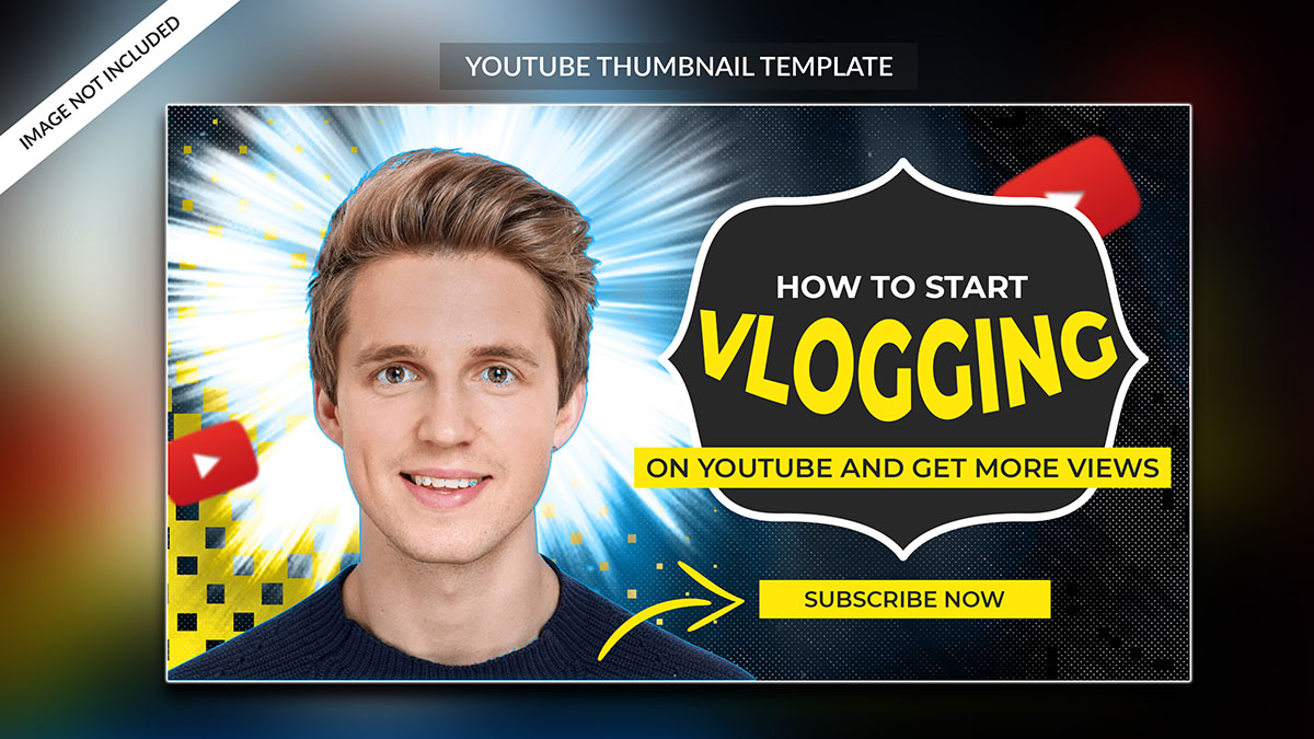 Ảnh thumbnail kênh youtube file PSD - mẫu số 761