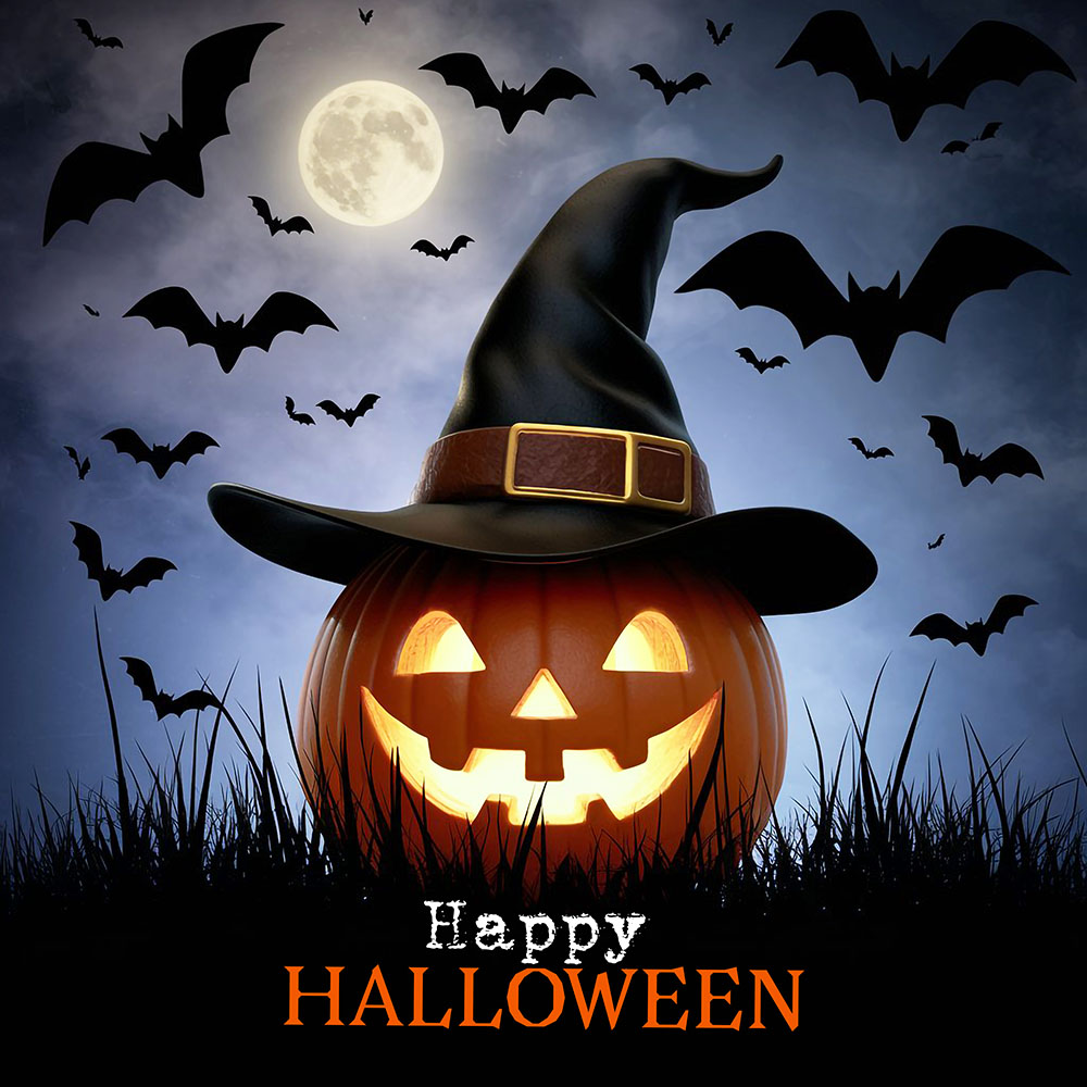 Banner bí ngô ma quái halloween file PSD - mẫu số 248