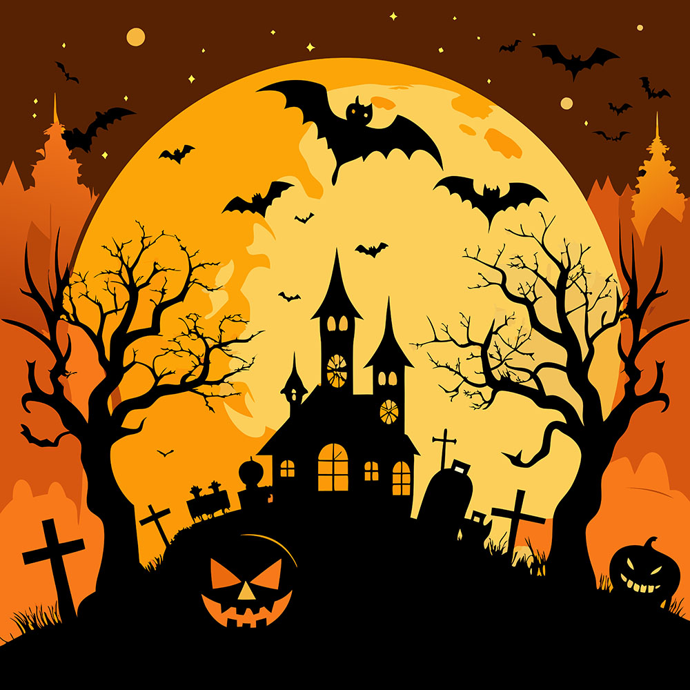 Background halloween kinh dị file EPS và AI mẫu MB155