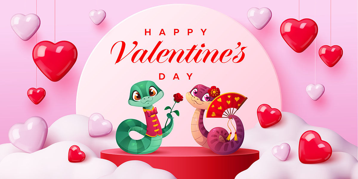 Banner ngày lễ valentine file vector mẫu BV163