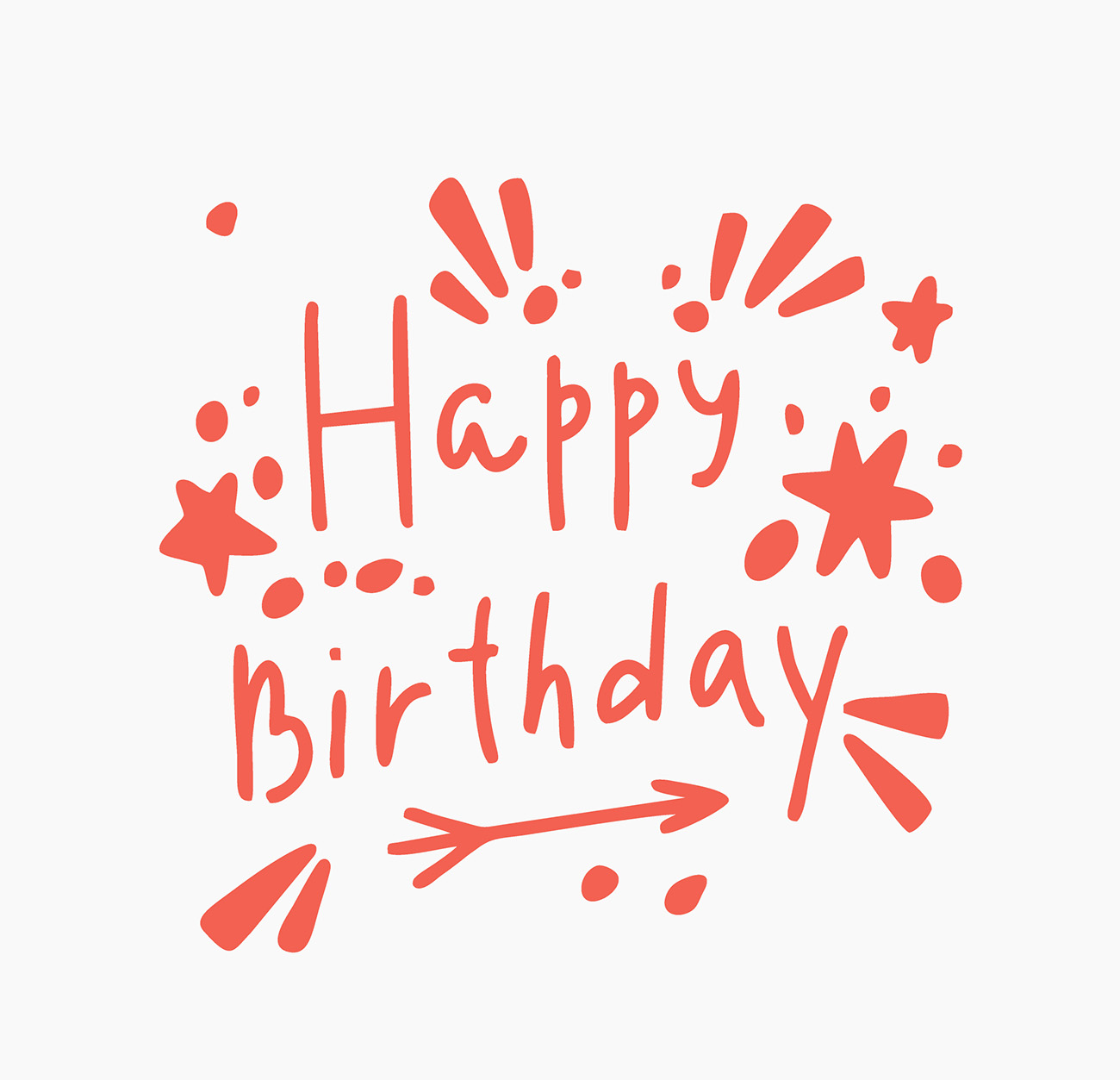 Bộ chữ typo happy birthday file EPS và AI mẫu K108