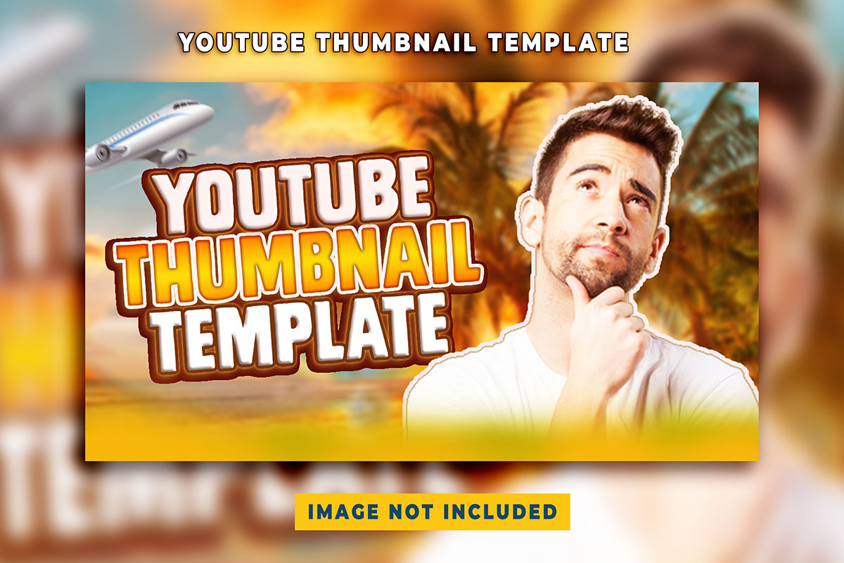 Ảnh thumb kênh youtube mẫu T61 file PSD