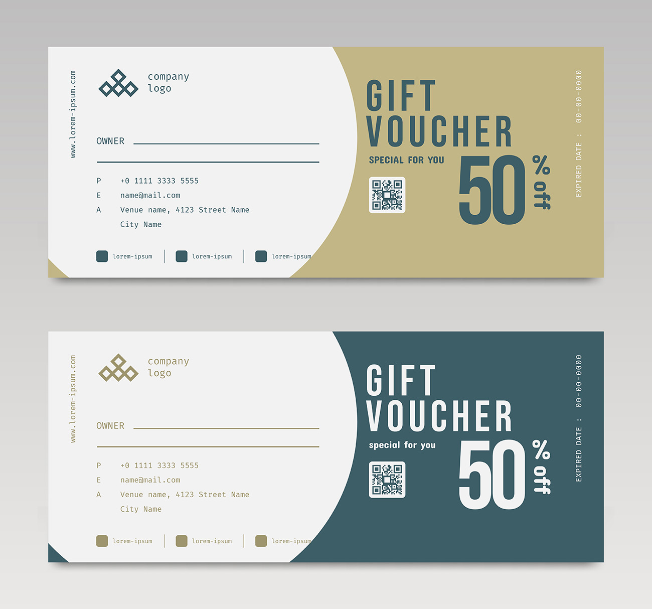 Mẫu voucher giảm giá đẹp D33 file EPS