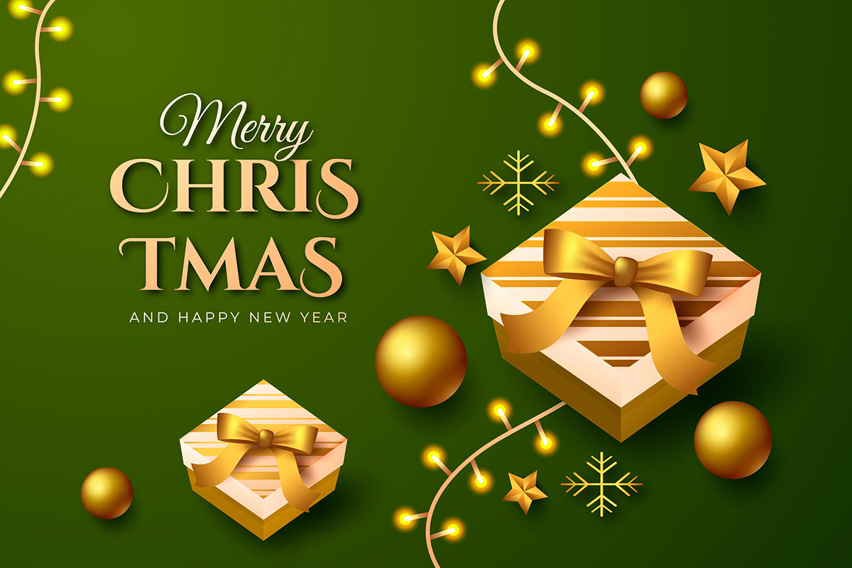 Banner hộp quà dịp noel file vector mẫu số 376