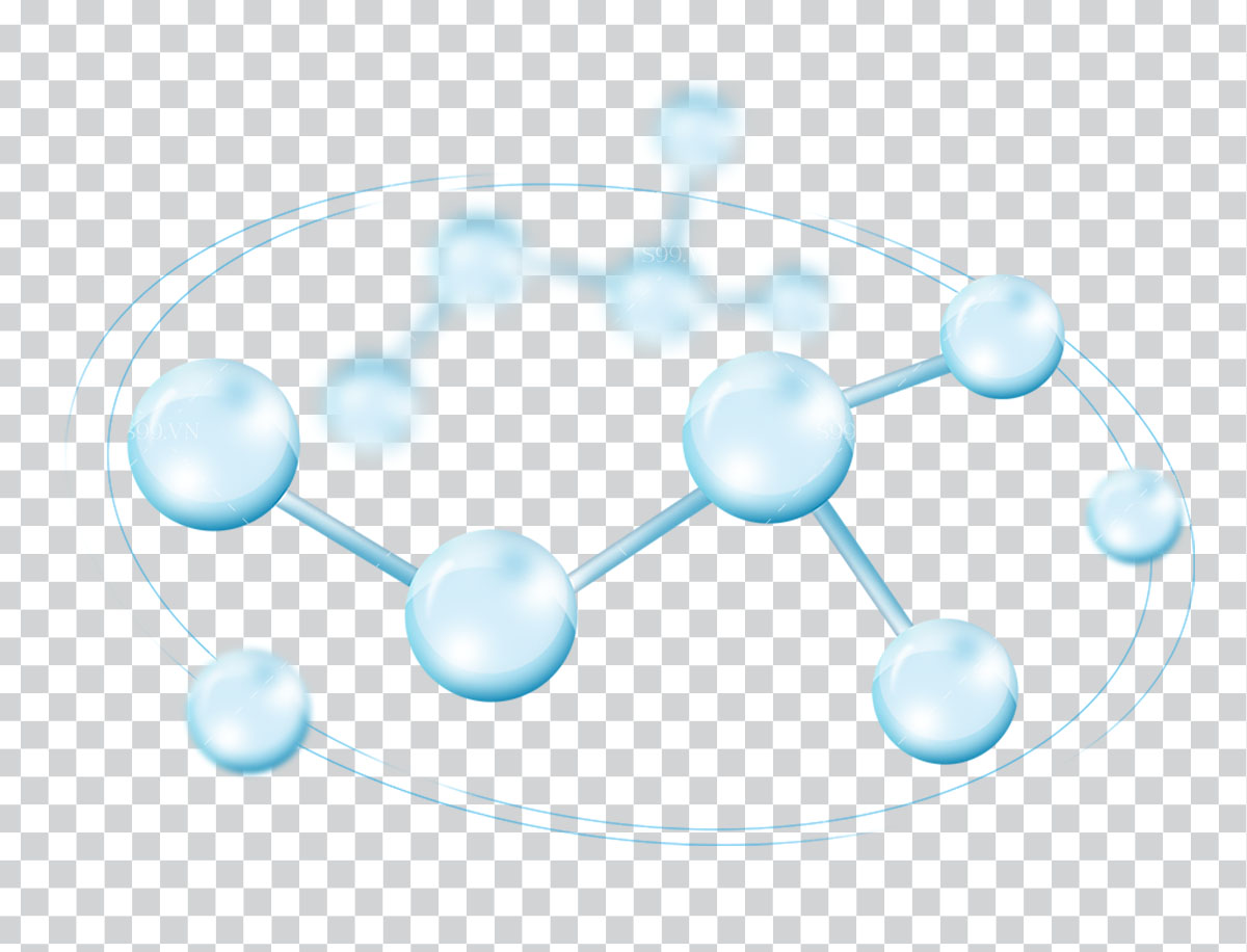 Hình ảnh cấu trúc phân tử nước file PNG mẫu PT7