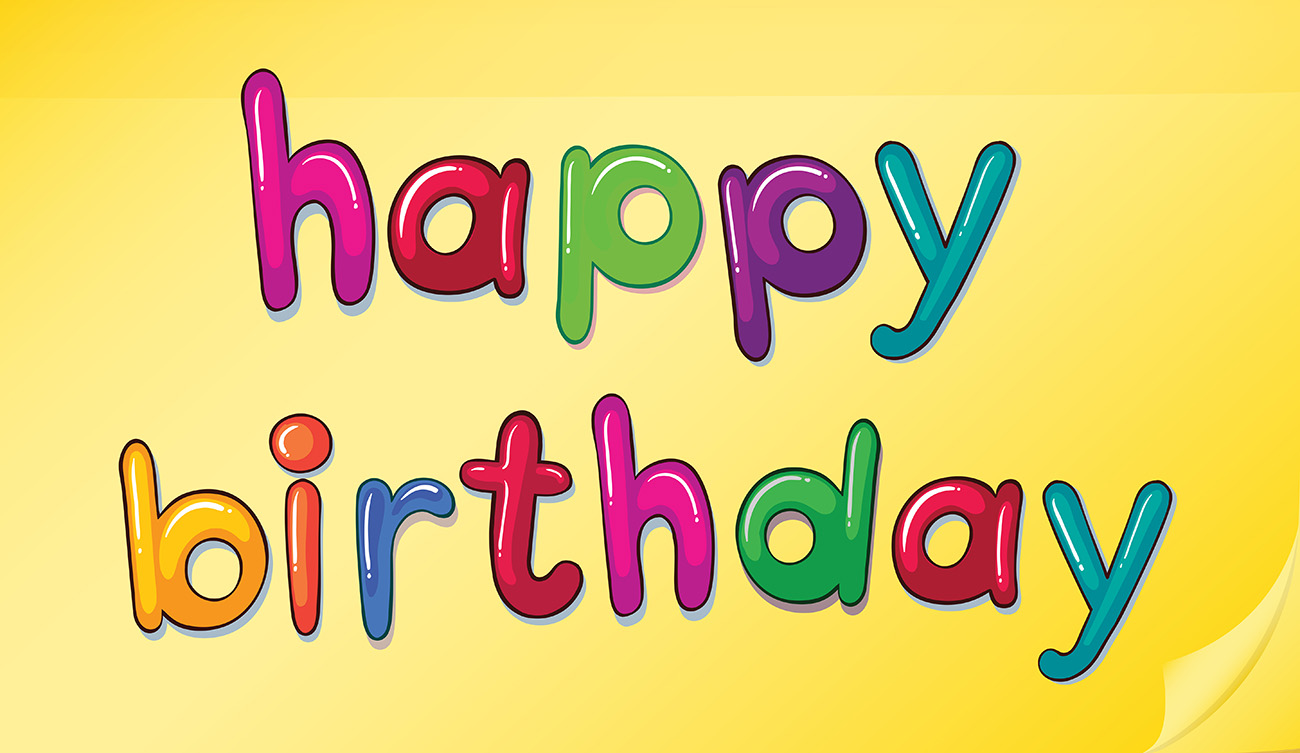 Bộ chữ typo happy birthday file EPS và AI mẫu K166