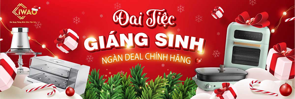 Banner quảng cáo trưng bày đồ gia dụng dịp giáng sinh file vector mẫu số 320