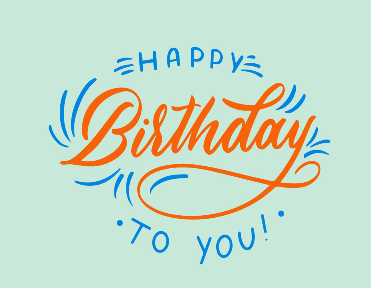 Bộ chữ typo happy birthday mềm mại file EPS và AI mẫu K36