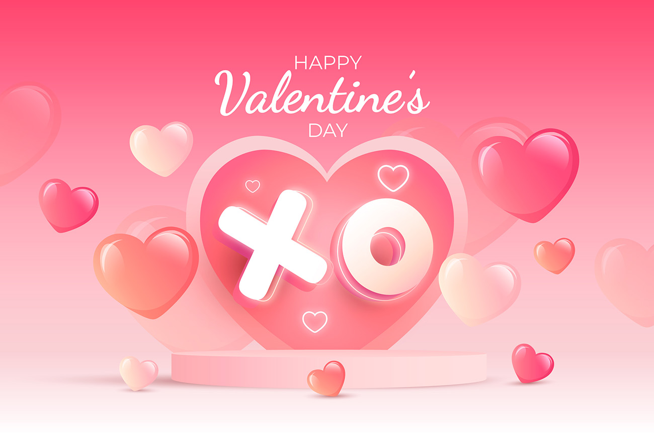 Banner ngày valentine file EPS và AI mẫu V49