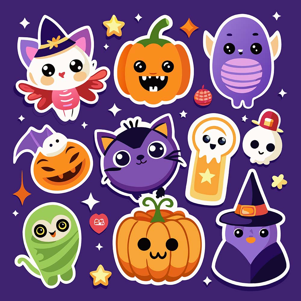 Hình minh họa nhân vật lễ hội halloween file EPS - mẫu số 720