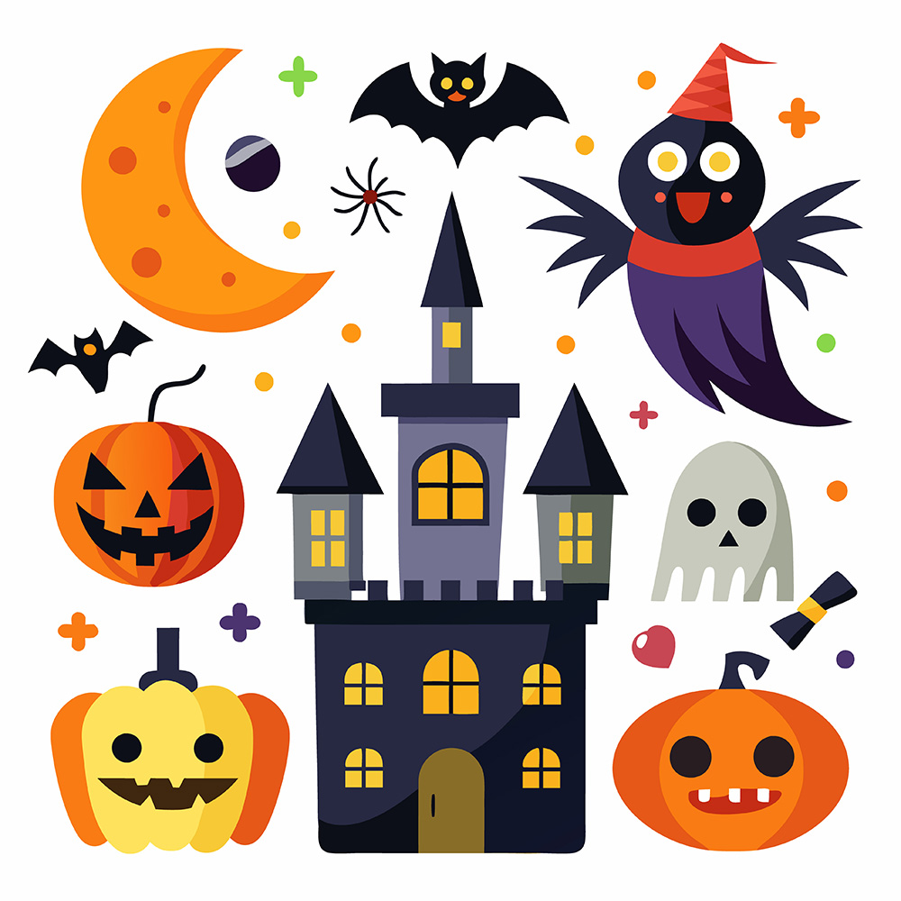 Hình minh họa nhân vật lễ hội halloween file EPS và AI mẫu MB87