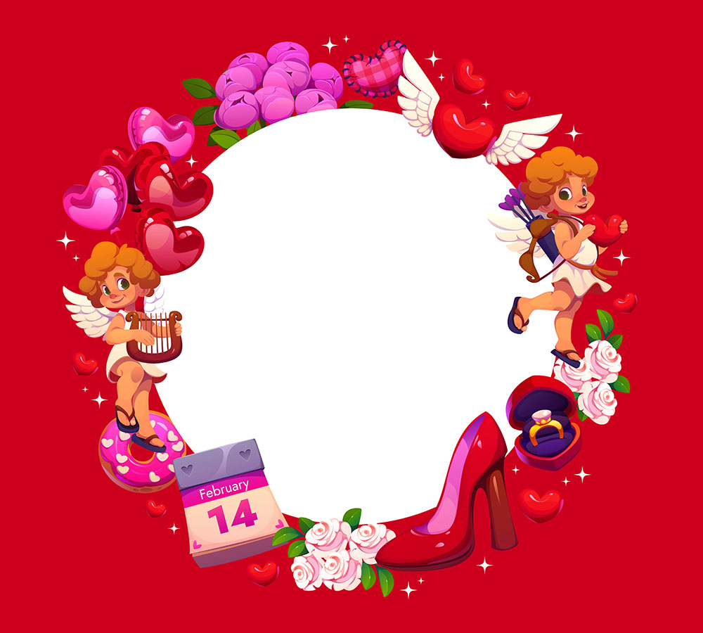 Background ngày valentine lãng mạn file vector mẫu BV89