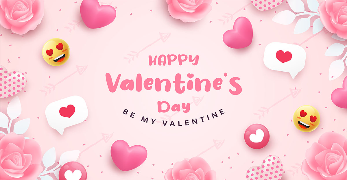 Banner ngày lễ valentine file vector mẫu BV65