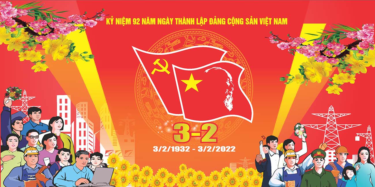 Pano mừng Đảng mừng xuân 2024 file CDR mẫu D1