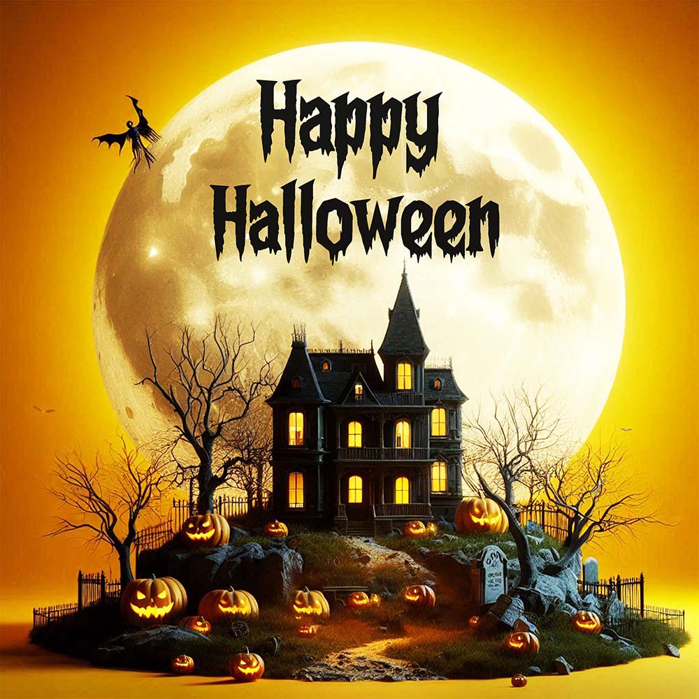 Banner lâu đài lễ hội halloween file PSD - mẫu số 207