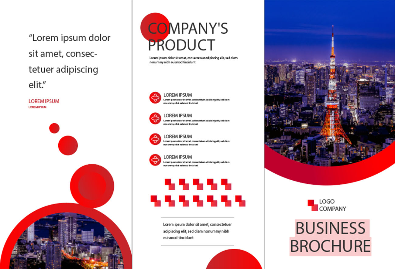 Brochure lĩnh vực kinh doanh file PSD mẫu D13