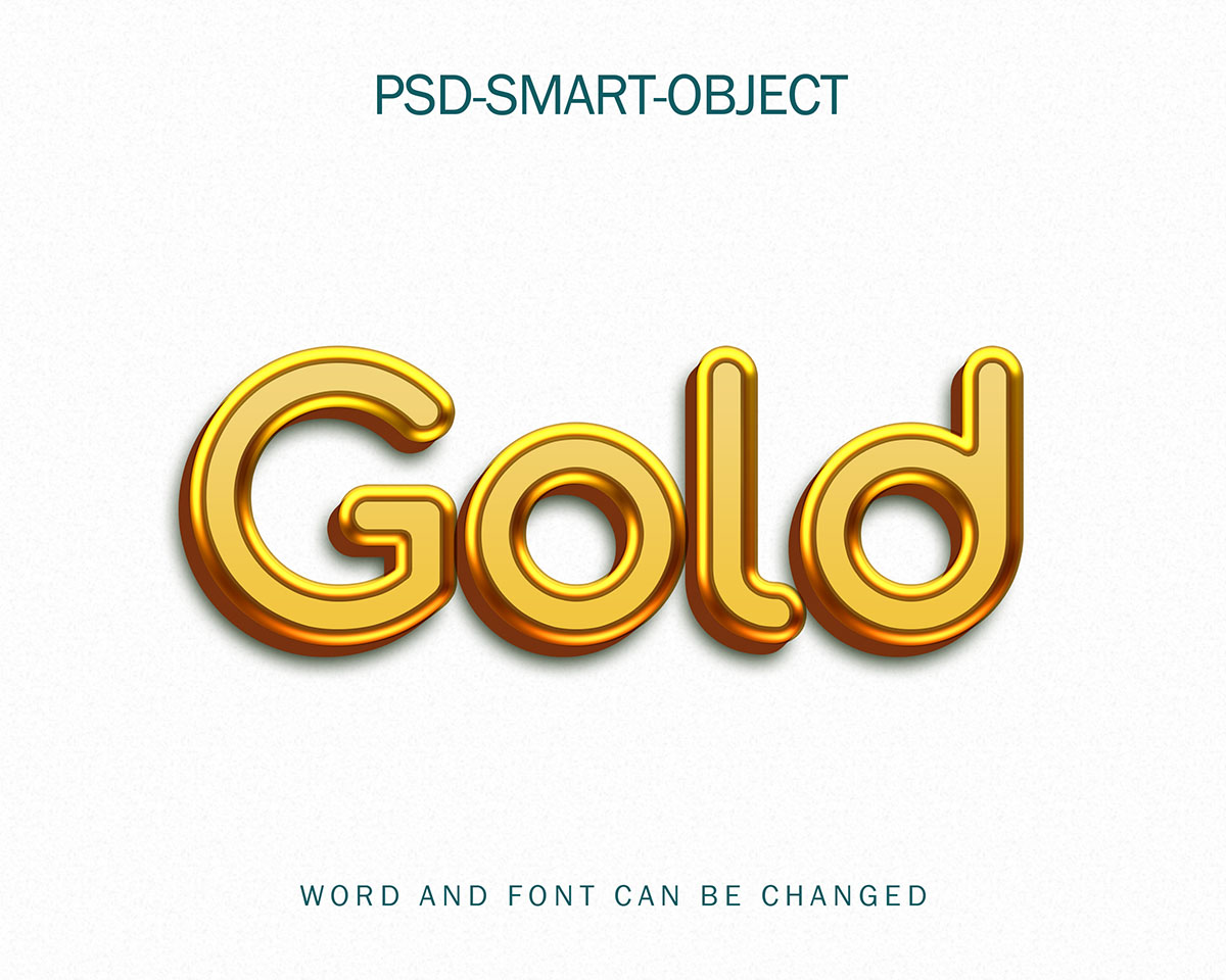 Hiệu ứng text gold file PSD mẫu HU249