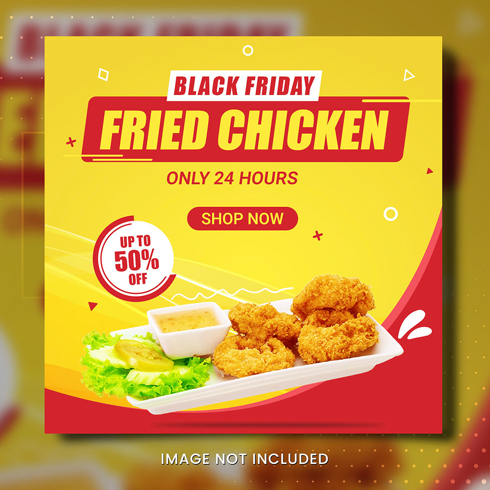 Poster quảng cáo gà rán KFC file PSD mẫu GR28