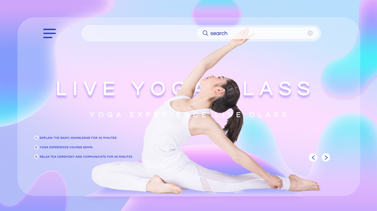 Banner quảng cáo lớp học yoga file PSD - mẫu số 536