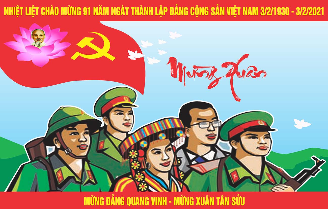 Pano mừng Đảng mừng xuân 2024 file CDR mẫu D16