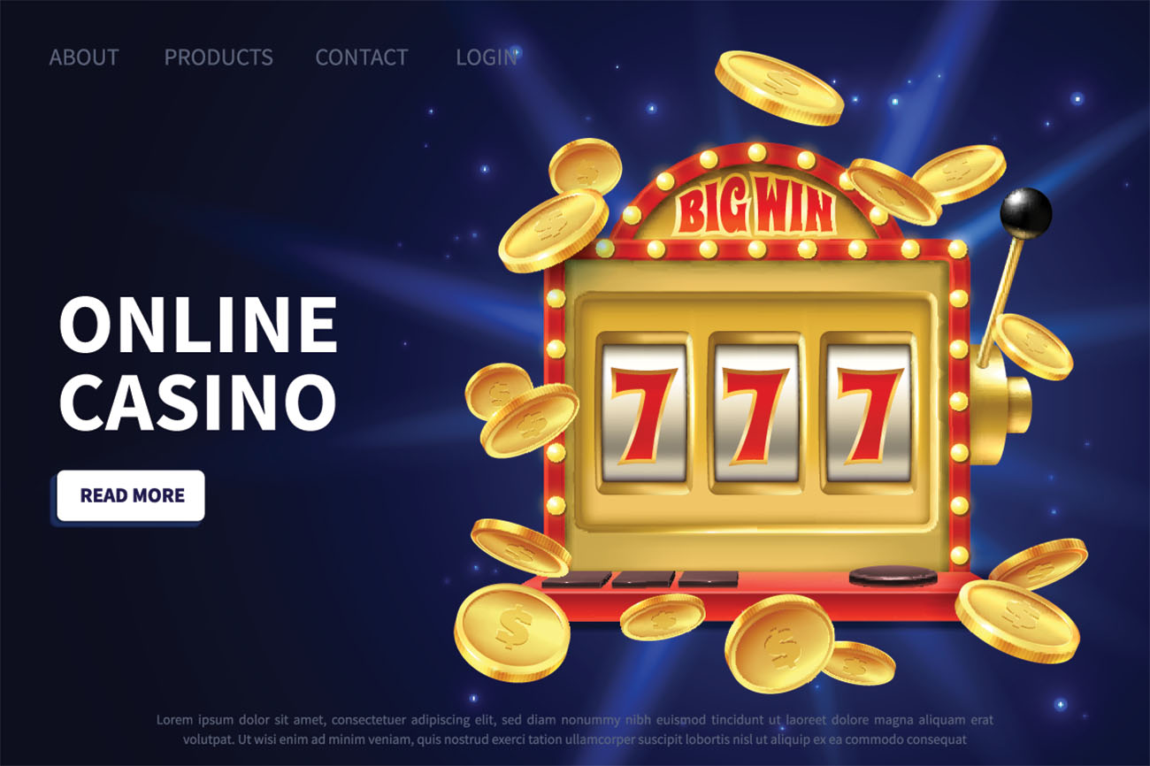 Banner trò chơi casino file EPS và AI mẫu T101