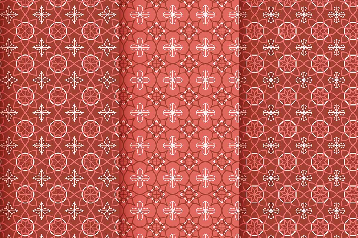 Pattern họa tiết ngày tết file vector mẫu 25R1362