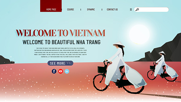 Banner quảng bá tà áo dài việt nam file PSD mẫu D7