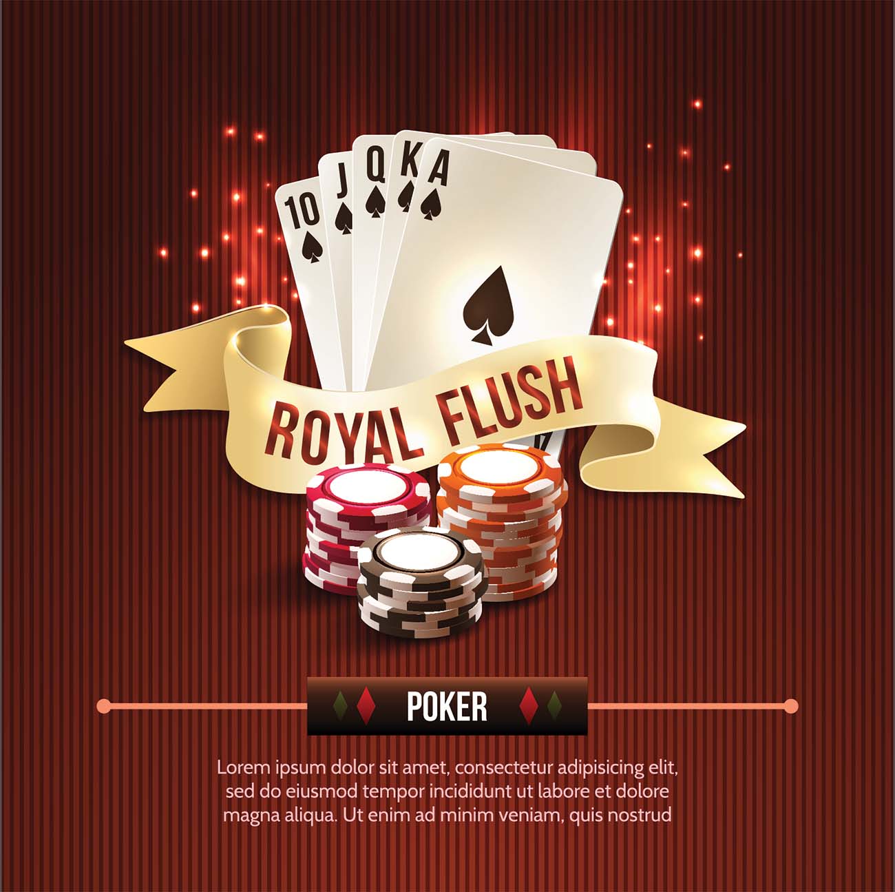 Poster trò chơi casino file EPS và AI mẫu T102