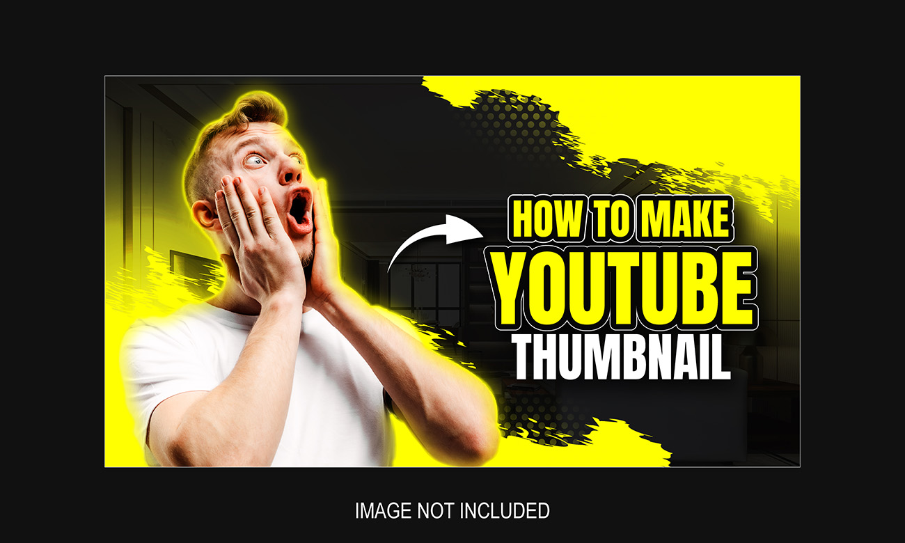 Ảnh thumb bìa youtube chủ đề giải trí file EPS và AI mẫu Y3