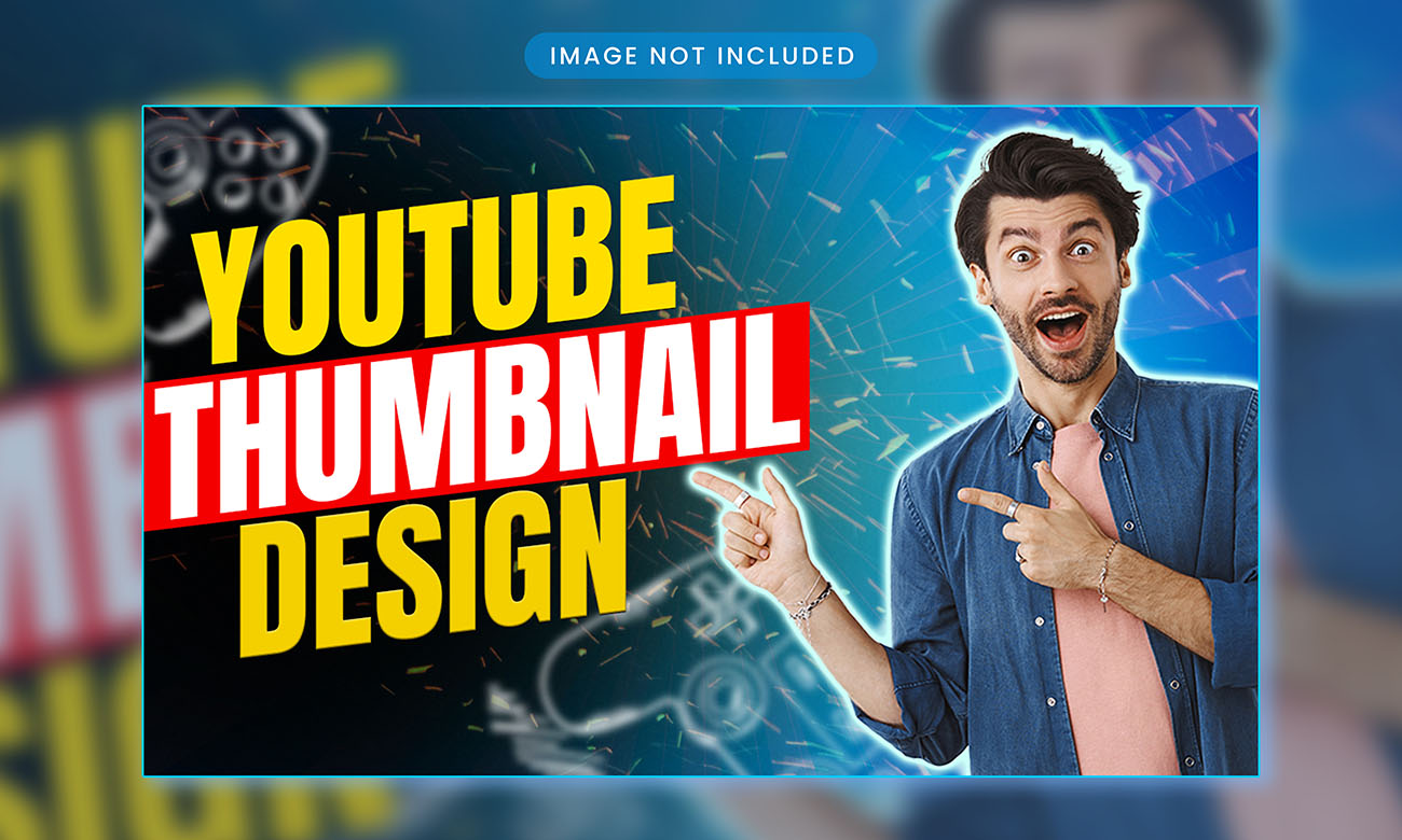 Ảnh thumb bìa youtube chủ đề hài hước file PSD mẫu Y63