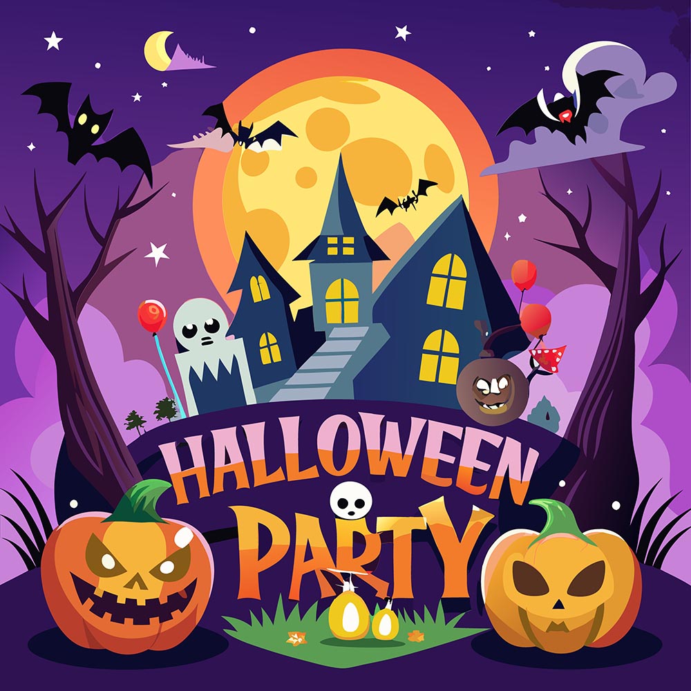 Banner lễ hội hóa trang halloween file EPS - mẫu số 778