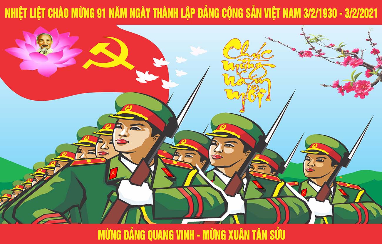 Pano mừng Đảng mừng xuân 2024 file CDR mẫu D14