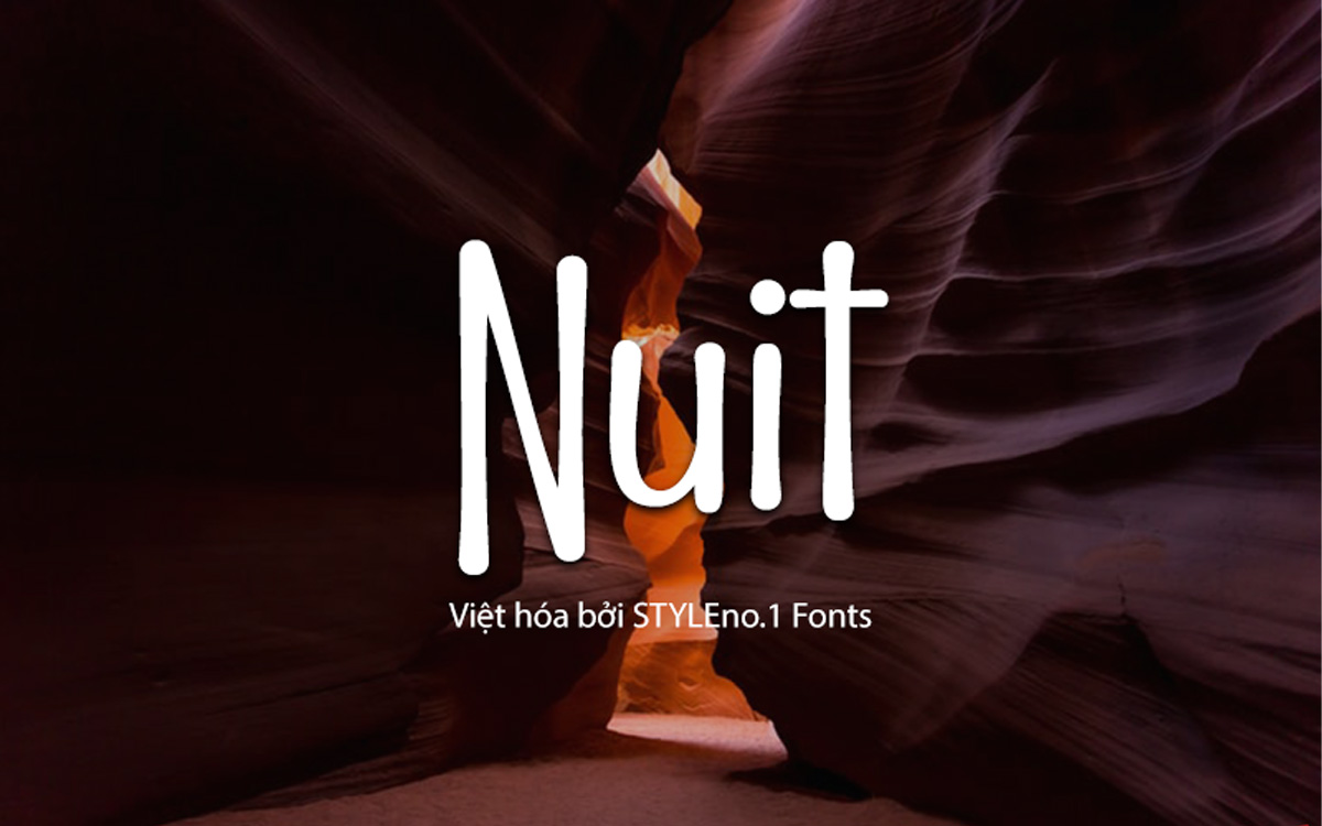 Font chữ viết tay cute, dễ thương, trẻ em, hoạt hình SVN-Nuit