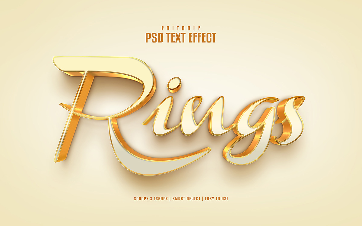 Hiệu ứng text gold file PSD mẫu HU362